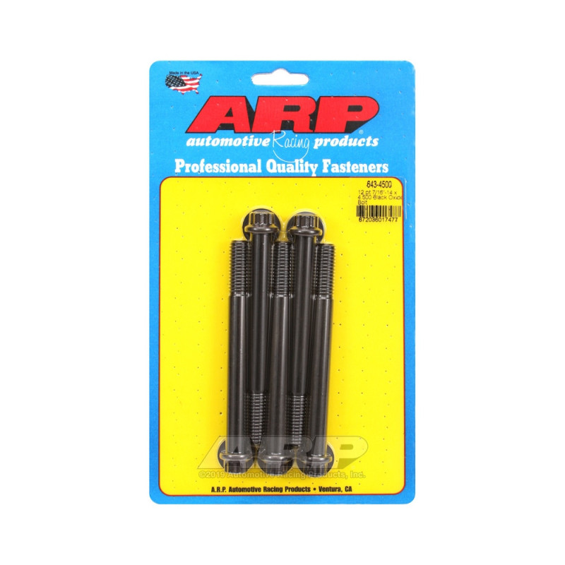 Set de șuruburi și piulițe universale ARP 7/16-14 – Black Oxyde, 12 capete, x5 - ARP-643-4500 - 643-4500 - 3666618193724